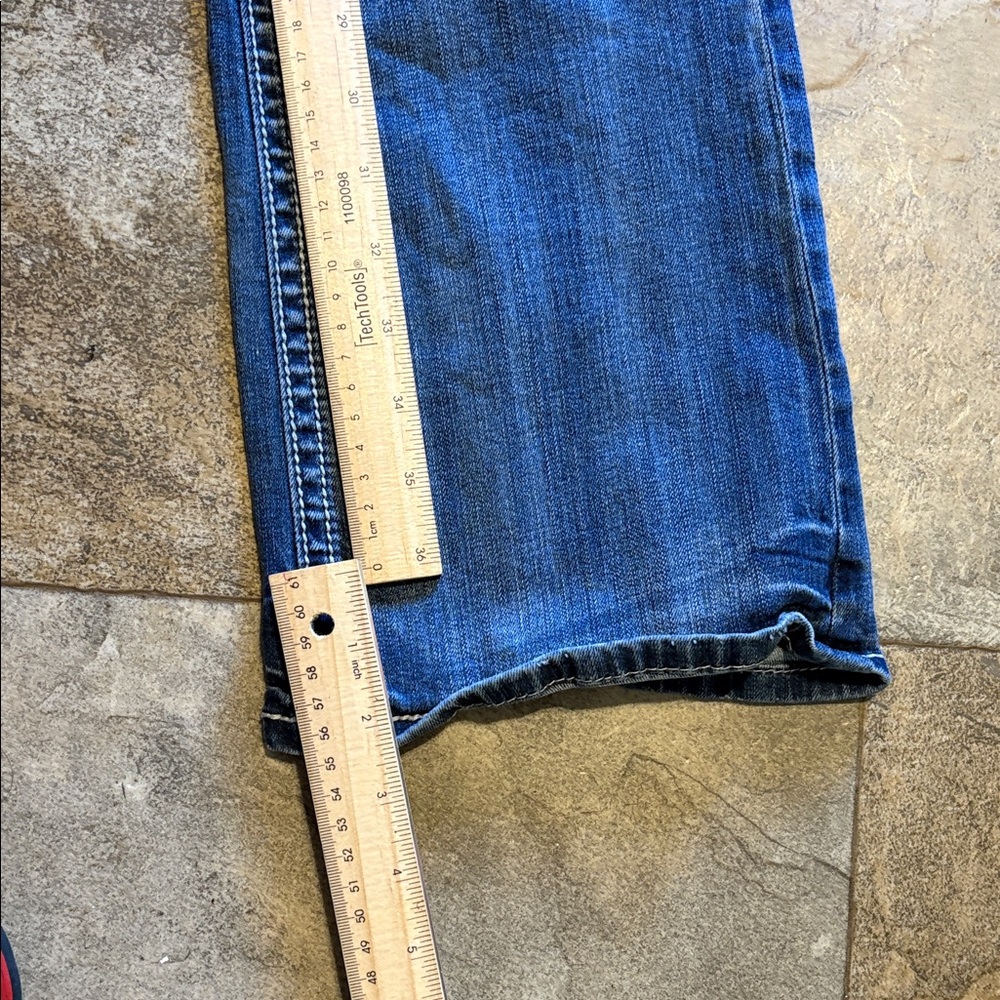 Grace in LA Womens Bootcut Jeans Feather Dreamcatcher Bling Western Y2K Size 31 - Picture 12 of 14